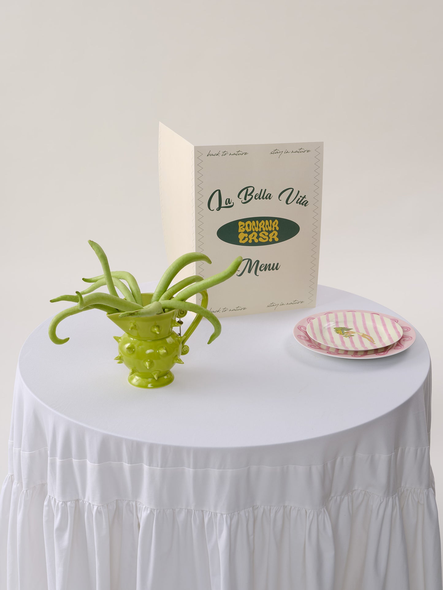 Porcelain green pitcher vase, handcrafted with care, perfect for modern home decoration or creating beautiful floral displays