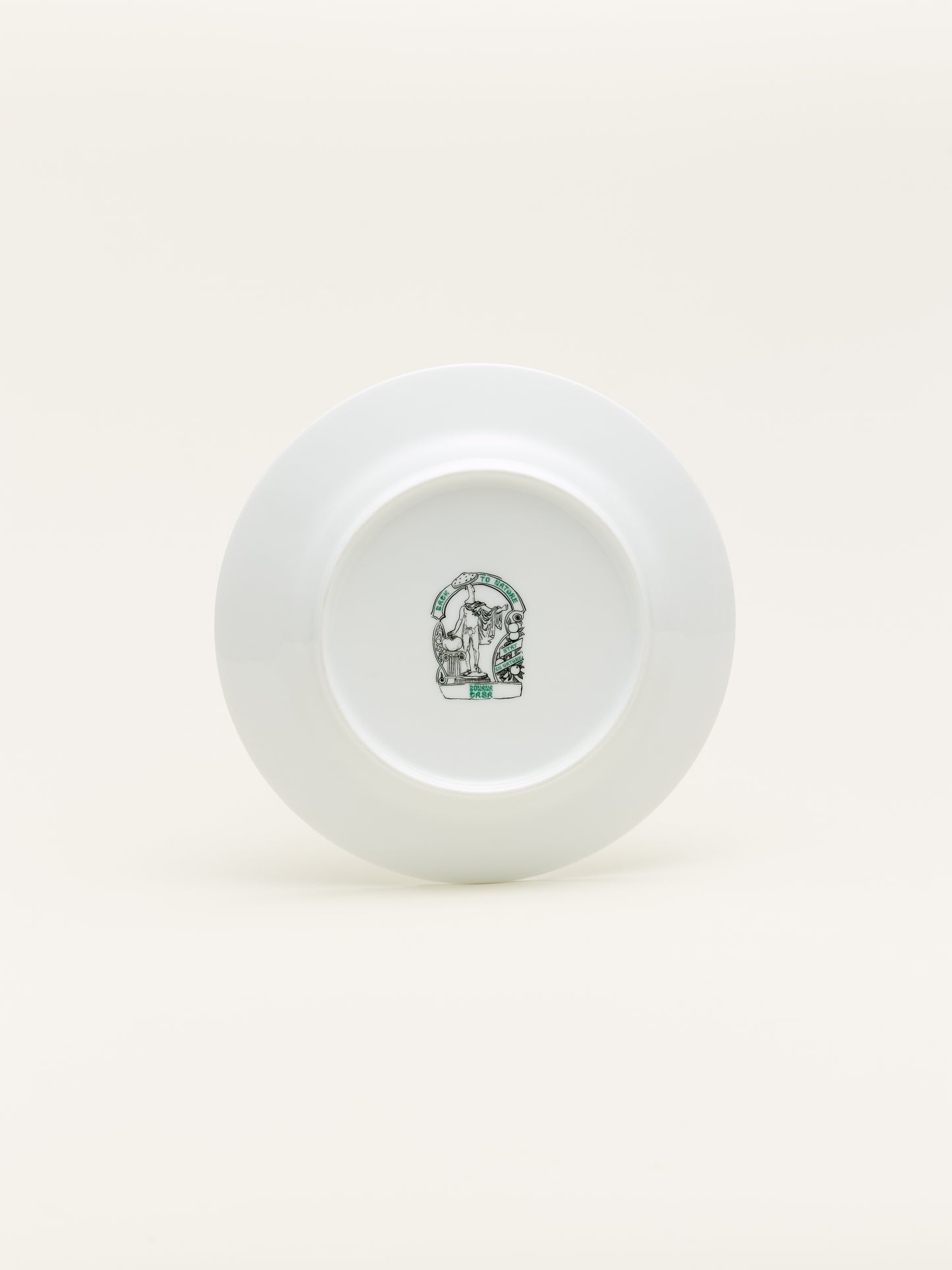 Decorative porcelain plate from the La Bella Vita collection, ideal for serving desserts or as a fruit plate; a perfect addition to any modern ceramic dish set.