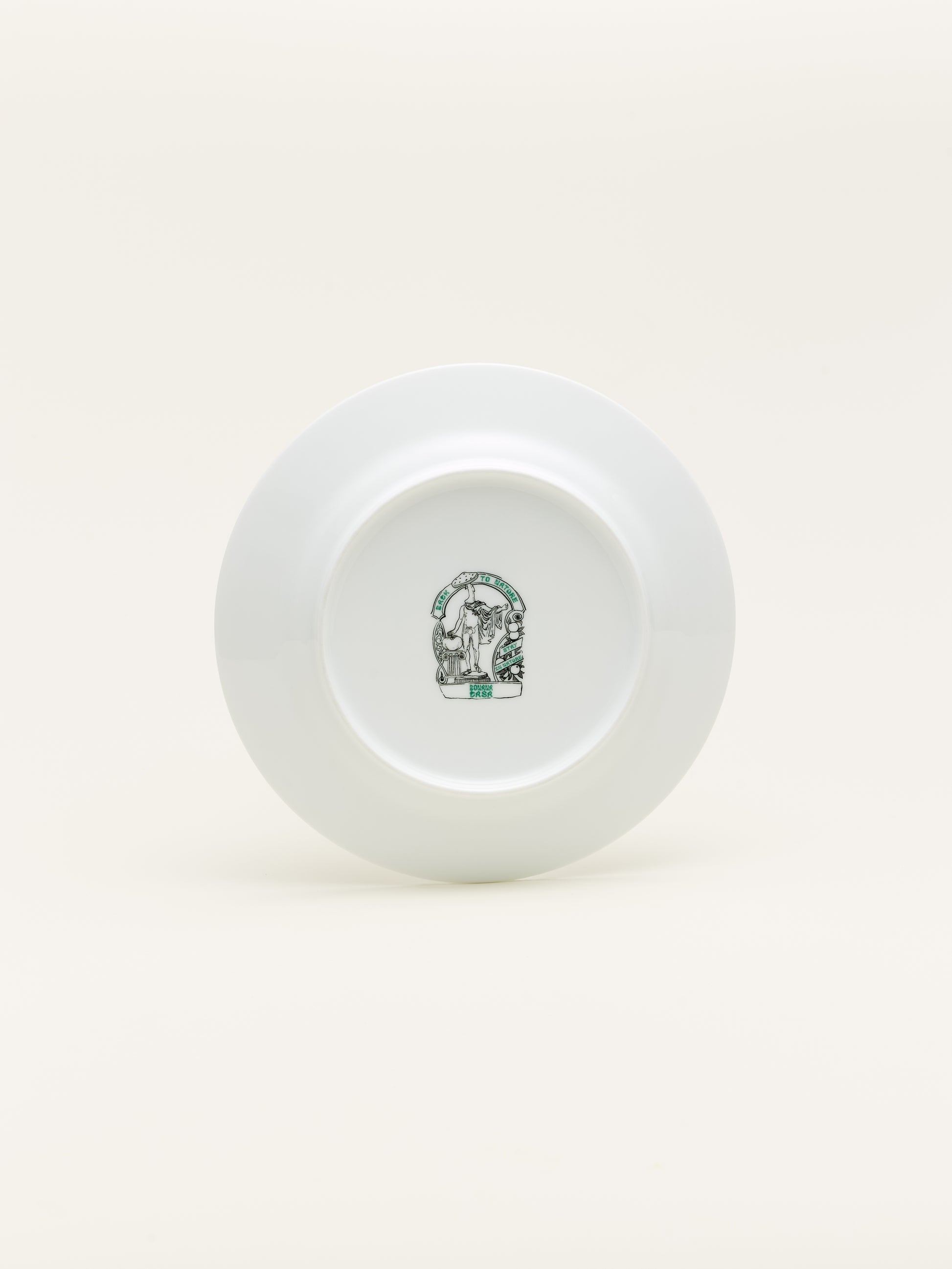 Decorative porcelain plate from the La Bella Vita collection, ideal for serving desserts or as a fruit plate; a perfect addition to any modern ceramic dish set.