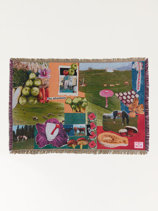 Fruity Collage Woven Throw